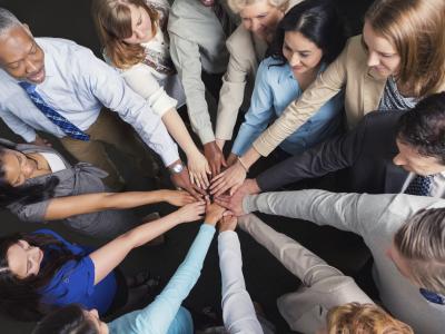 hands working together
